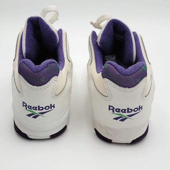 VTG Reebok 1996 Sneakers Sz6 Aurora Plus Retro White Purple NEW Old Stock In Box - Picture 8 of 16